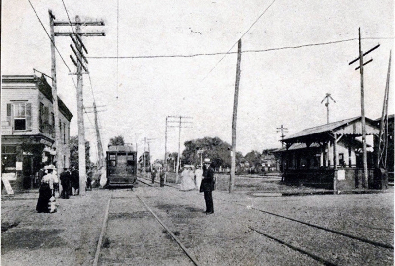 Atlantic Ave. & Stauderman Ave. Trolly Stop. 